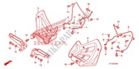 GRADINO/PEDALE per Honda TRX 450 R SPORTRAX Electric Start WHITE 2012