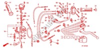 LEVA MANIGLIA/INTERRUTTORE/CAVO(1) per Honda TRX 450 R SPORTRAX Electric Start WHITE 2012