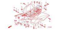 PARAFANGO POSTERIORE per Honda TRX 450 R SPORTRAX Electric Start WHITE 2012
