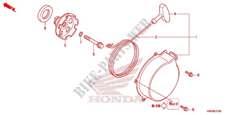 AVVIATORE RINCULO per Honda FOURTRAX 500 FOREMAN ES PS 2012