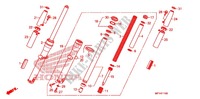 FORCELLA ANTERIORE per Honda VT 1300 STATELINE ABS RED 2010
