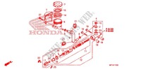 MAESTRO FRENO POSTERIORE CILINDRO per Honda VT 1300 STATELINE ABS RED 2010