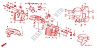 COPERTURA TESTA CILINDRO   POSTERIORE per Honda VT 1300 STATELINE ABS 2012