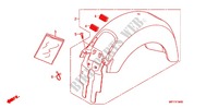 PARAFANGO POSTERIORE (VT1300CR/CRA) per Honda VT 1300 STATELINE ABS 2012