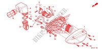 COPERTURA ANTERIORE/FILTRO ARIA per Honda SHADOW VT 750 SPIRIT 2009