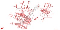 TESTA CILINDRO POSTERIORE per Honda SHADOW VT 750 PHANTOM 2012
