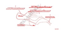 EMBLEMA/STRISCIA (VT750C2/C2B/C2F/C2S) per Honda SHADOW VT 750 SPIRIT 2013