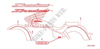 EMBLEMA/STRISCIA (A/AC/CM) per Honda SHADOW VT 750 AERO 2009