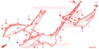COPERTURA LATO/COPERTURA SERBATOIO per Honda NC 750 S ABS SPECIAL 2017