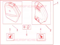 KIT BORSE LATERALI 29L per Honda NC 750 S ABS SPECIAL 2017