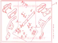 KIT MONTAGGIO BAULETTO per Honda NC 750 S ABS SPECIAL 2017