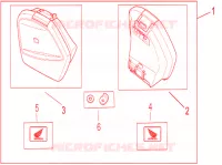 KIT BORSE LATERALI 29L per Honda NC 750 S DCT 2017