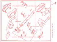 KIT MONTAGGIO BAULETTO per Honda NC 750 S DCT 2017