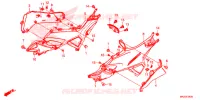 COPERTURA LATO/COPERTURA SERBATOIO per Honda NC 750 X ABS DCT 2017