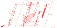 FORCELLA ANTERIORE per Honda VISION 110 2018