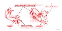 MARCHIO/EMBLEMA per Honda FORZA 125 2018