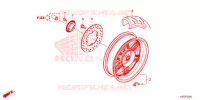 RUOTA POSTERIORE per Honda FORZA 125 2018