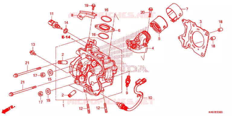 CILINDRO/TESTATA Honda SCOOTER 125 FORZA 2017  NSS125ADH
