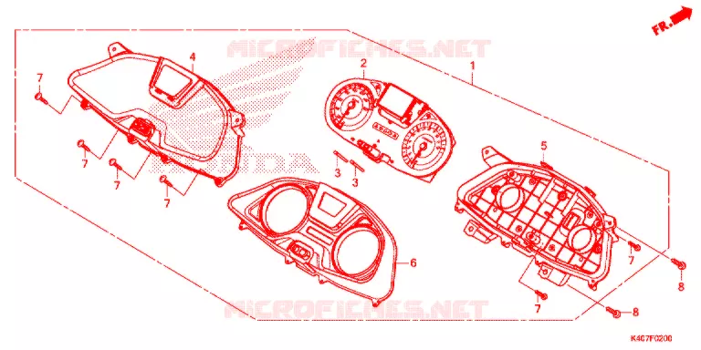 INDICATORE COMBINAZIONE Honda SCOOTER 125 FORZA 2017  NSS125ADH