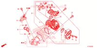 CORPO FARFALLATO per Honda SH 125 ABS D 2E 2017