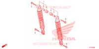 CUSCINO POSTERIORE(2) per Honda SH 125 ABS D 2E 2017