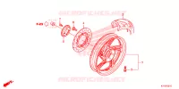 RUOTA POSTERIORE per Honda SH 125 ABS D 2E 2017
