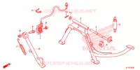 SOSTEGNO PRINCIPALE/PEDALE FRENO per Honda SH 125 ABS D 2E 2017