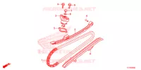 CATENA CAMMA/TENSIONE per Honda SH 125 ABS D 2018