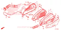 COPERTURA ANTERIORE/FILTRO ARIA per Honda SH 125 ABS D 2018