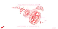 RUOTA POSTERIORE per Honda SH 125 ABS D 2018