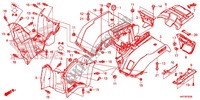 PARAFANGO POSTERIORE per Honda FOURTRAX 420 4X4 AT DCT EPS  IRS 2017