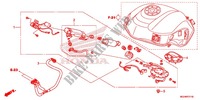 SERBATOIO COMBUSTIBILE/POMPA COMBUSTIBILE per Honda CROSSTOURER 1200 DCT ROUGE-NOIR 2017