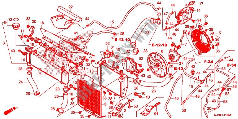 RADIATORE per Honda CROSSRUNNER 800 2018