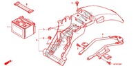 PARAFANGO POSTERIORE/BATTERIA (XZ508/9) per Honda APE 50 DELUXE Front brake disk 2012