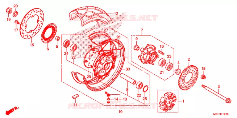 RUOTA POSTERIORE Honda MOTO 750 ADV 2018  ADV750J