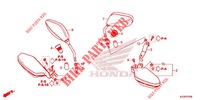 SPECCHIO   PARAMANO per Honda CRF 250 RALLYE ABS 2018