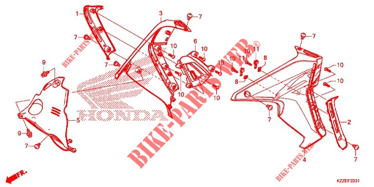 RIPARO RADIATORE (CRF250RL/RLA) per Honda CRF 250 RALLYE ABS 2018
