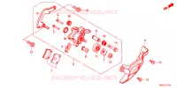 CALIBRO FRENO PARCHEGGIO per Honda AFRICA TWIN CRF 1000 DCT RED 2018