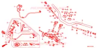 CONDOTTO MANIGLIA/PONTE SOPRA/ GAMBA STERZO per Honda AFRICA TWIN CRF 1000 DCT RED 2018