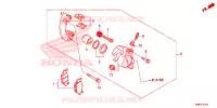 CALIBRO FRENO POSTERIORE per Honda FORZA 300 ABS 2018