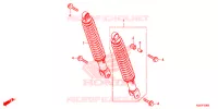 CUSCINO POSTERIORE(2) per Honda FORZA 300 ABS 2018