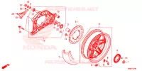 RUOTA POSTERIORE/BRACCIO OSCILLANTE per Honda FORZA 300 ABS 2018