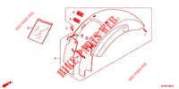 PARAFANGO POSTERIORE per Honda VT 1300 FURY ABS 2011