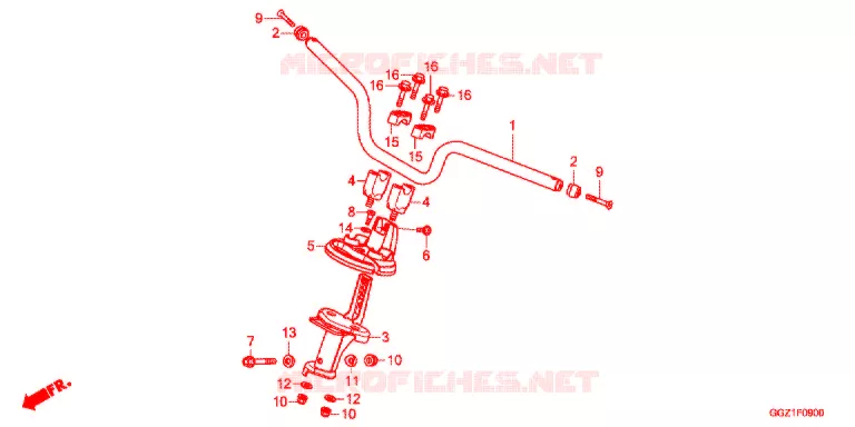 CONDOTTO MANIGLIA/COPERTURA MANIGLIA Honda SCOOTER 50 DUNK 2020  NCX50J