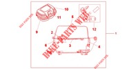 TOP BOX 45L *QUASAR SILVER MET.* per Honda NC 700 X 2013