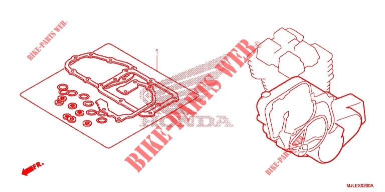 CORREDO B GUARNIZIONE per Honda NC 750 S 2014