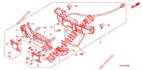 PARAFANGO POSTERIORE per Honda FUSION 250 X Color order plan 2003