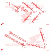 ALBERO A CAMME/VALVOLA per Honda SH 300 I ABS STANDARD 3E 2019