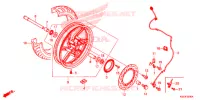 RUOTA ANTERIORE per Honda SH 300 I ABS STANDARD 3E 2019