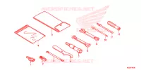 UTENSILI/SCATOLA BATTERIA per Honda SH 300 I ABS STANDARD 3E 2019